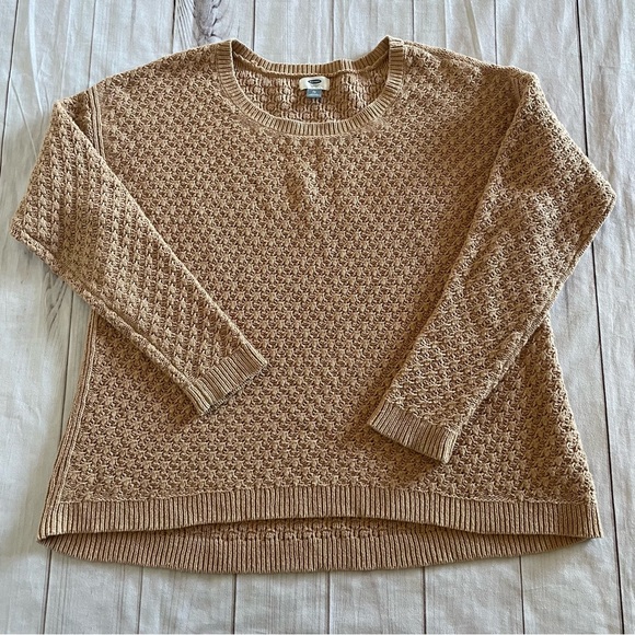 Old Navy Popcorn Stitch Knit Sweater Women’s XL Textured Winter Cozy Cottage - Picture 2 of 14